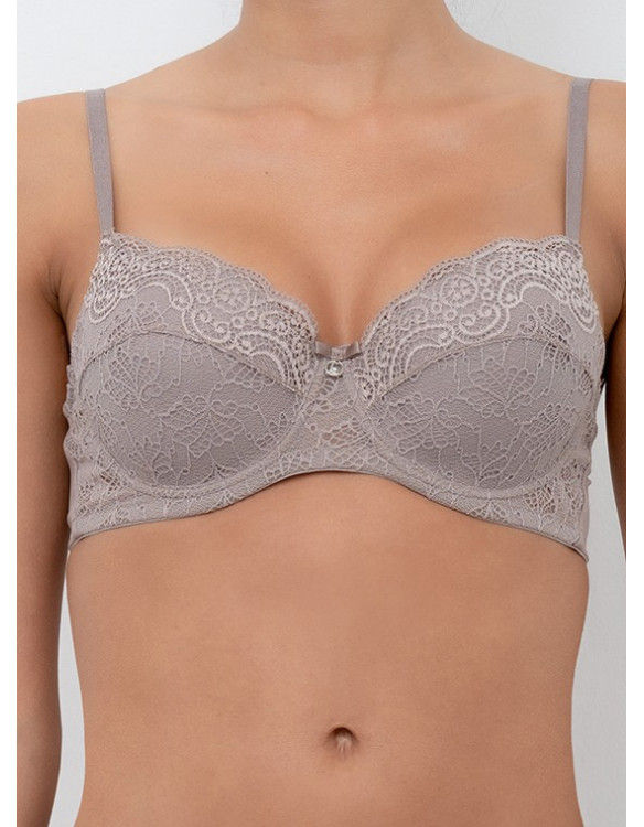 Lormar Padded Bra +2 Sizes In Lace Art. Formedauble Extra Pizzo Fasc