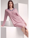 Long sleeve grandad nightdress - DECÒ