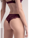 Cut out lace and tulle brazilian brief - SATÈN