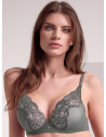 Cut out lace soft push up bra. SATÈN