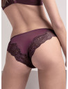 Cut out lace and microfiber brief - SATÈN