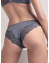 Cut out lace and microfiber brief - SATÈN