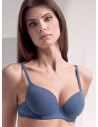 Soft padding, deep plunge balcony bra - EXTRAordinary