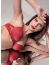 Soft padding, deep plunge balcony bra - EXTRAordinary