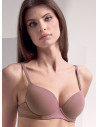 Soft padding, deep plunge balcony bra - EXTRAordinary