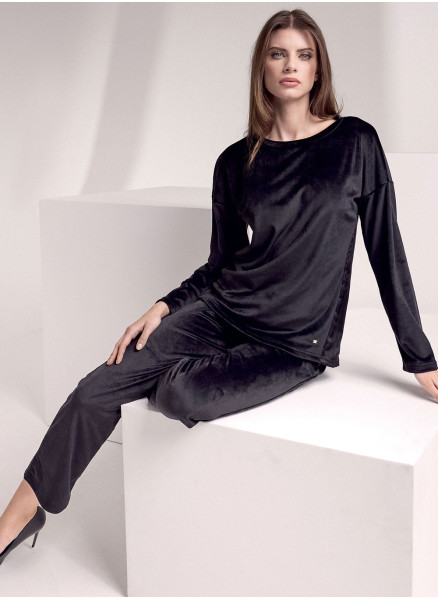 Long sleeve round neck suit - SATÈN