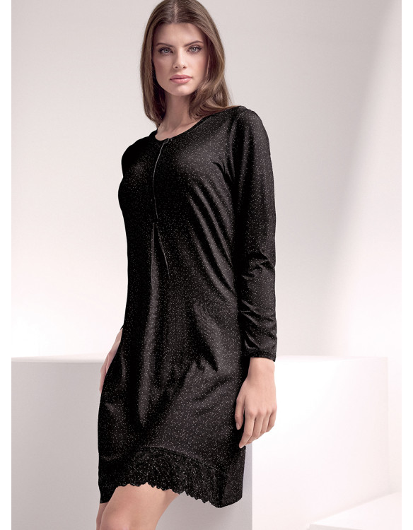 Long sleeve grandad nightdress - MISS